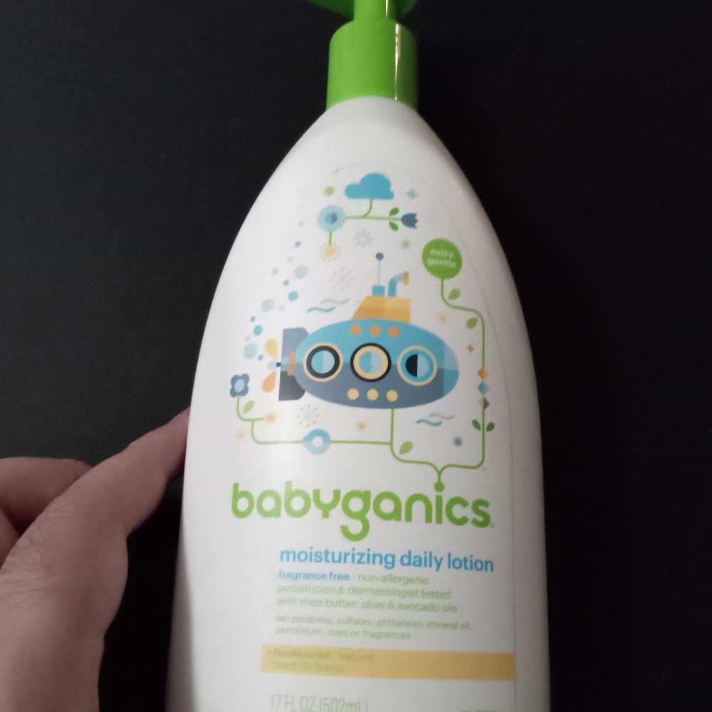 Babyganics Fragrance Free Moisturizing Daily Lotion Non Allergenic 17 oz